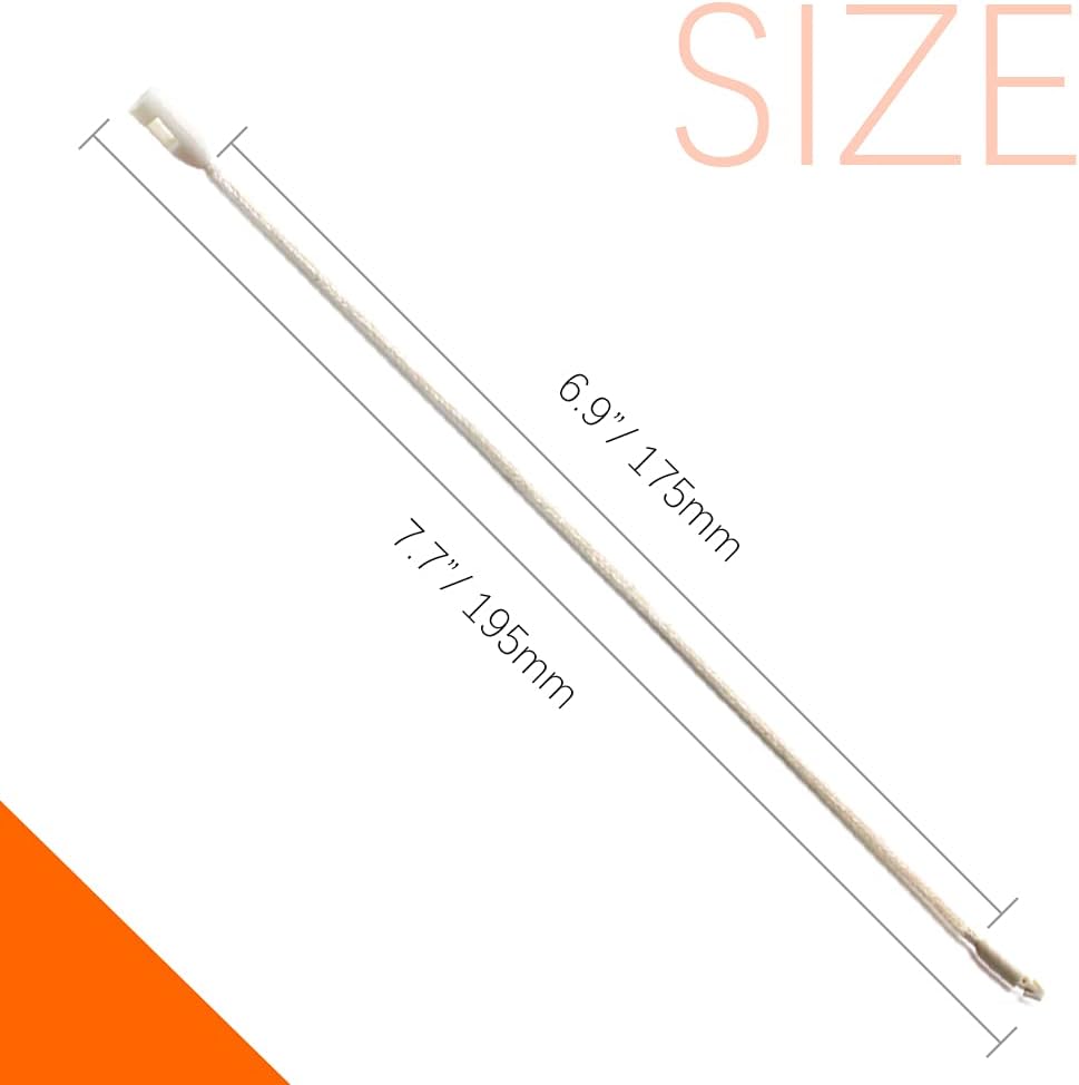 1000 pcs米色粗棉线 礼品服装价格标签绳悬挂标签绳扣环扣扣环紧固件钩扣快速连接衣服标签鞋子按扣锁行李标签